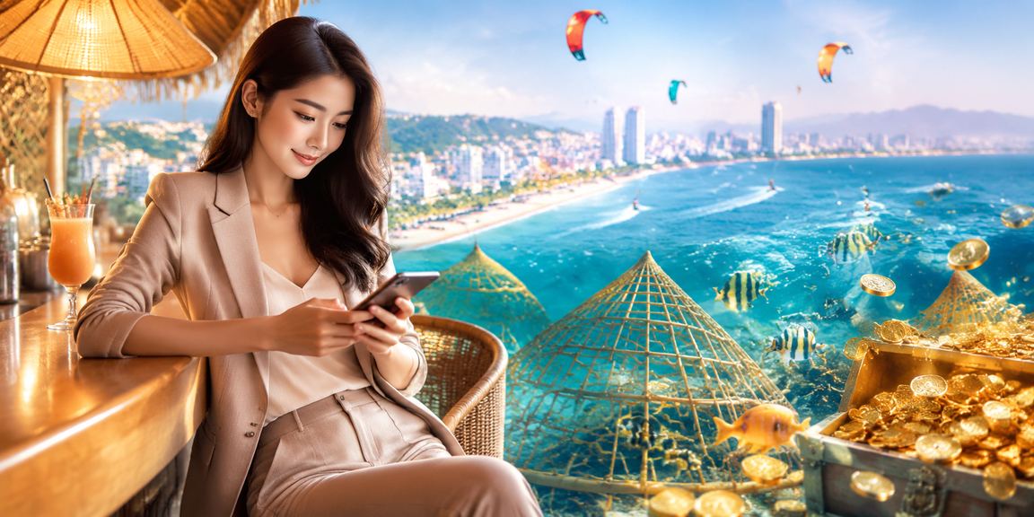 Người dùng tại Mũi Né dùng điện thoại truy cập casino trực tuyến