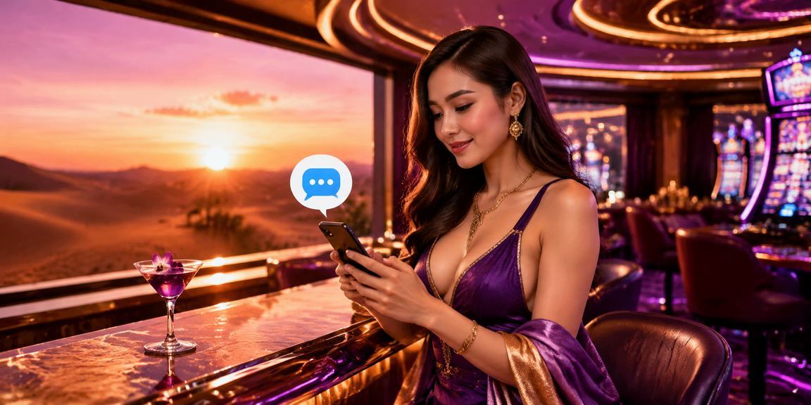 Người chơi tại Mũi Né trải nghiệm game casino mobile trên điện thoại bên bờ biển